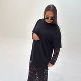 Robe dentelle Talya (noir)