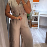 Combinaison fluide Lina (beige)
