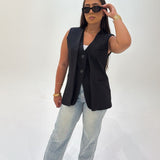 Blazer sans manche (noir)