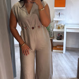 Combinaison fluide Lina (beige)