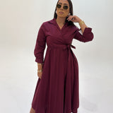 Robe Jasmine (bordeau)