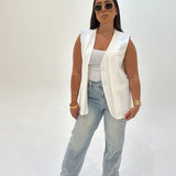Blazer sans manche (blanc)