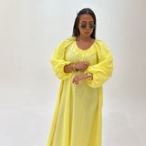 Robe Fairouz jaune