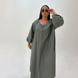 Robe fairouz kaki