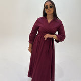 Robe Jasmine (bordeau)