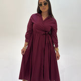 Robe Jasmine (bordeau)