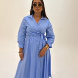 Robe Jasmine (bleu)