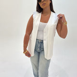 Blazer sans manche (blanc)